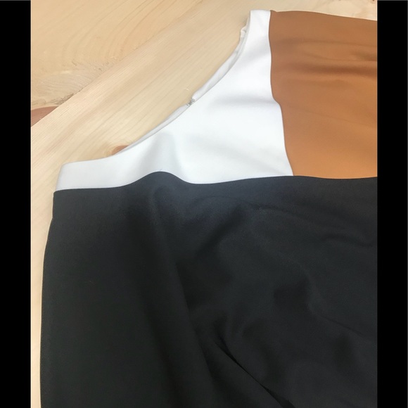 🌹Ellen Tracy thicker dress black/brown/off-white - Picture 3 of 8